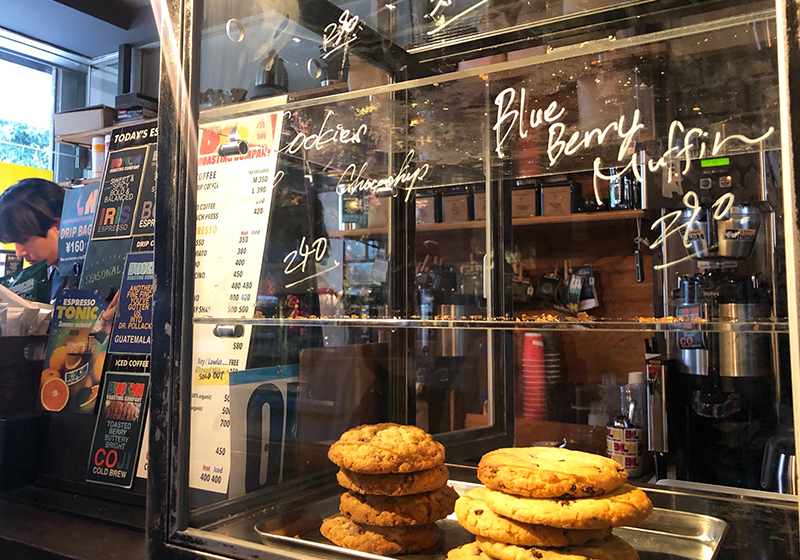 giant cookies for sale at Brooklyn Roasting Company