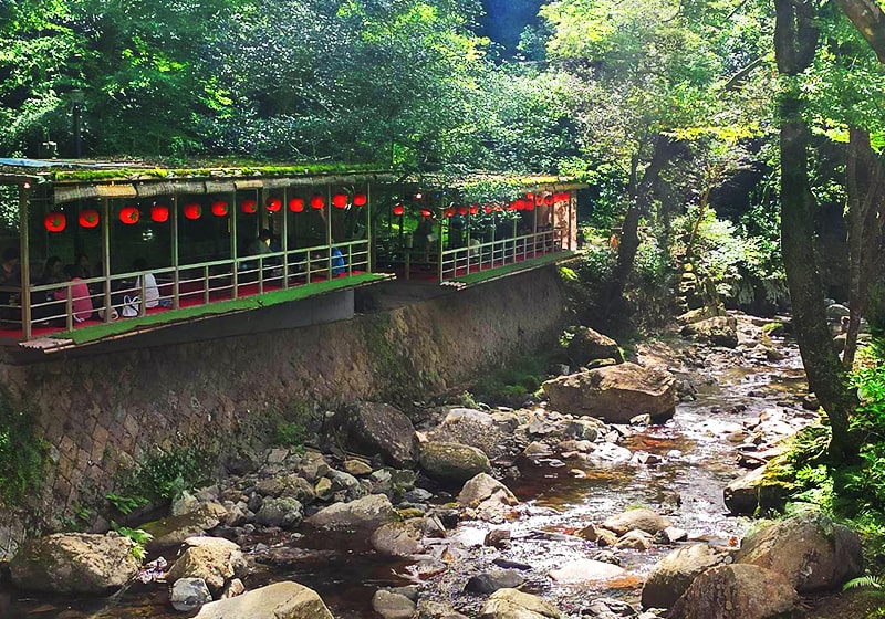 kawayuka Japanese riverside dining in Minoh