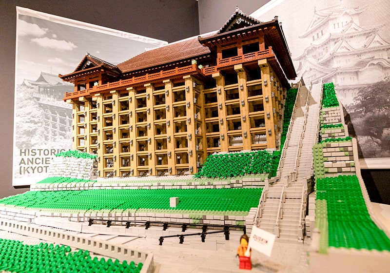 レゴ展心斎橋PARCOのレゴで作られた京都清水寺