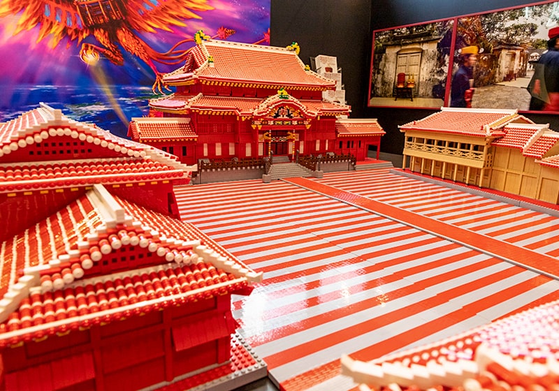 レゴ展心斎橋PARCOの展示作品「首里城」