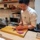 fresh sashimi, prepared in Osaka Japan