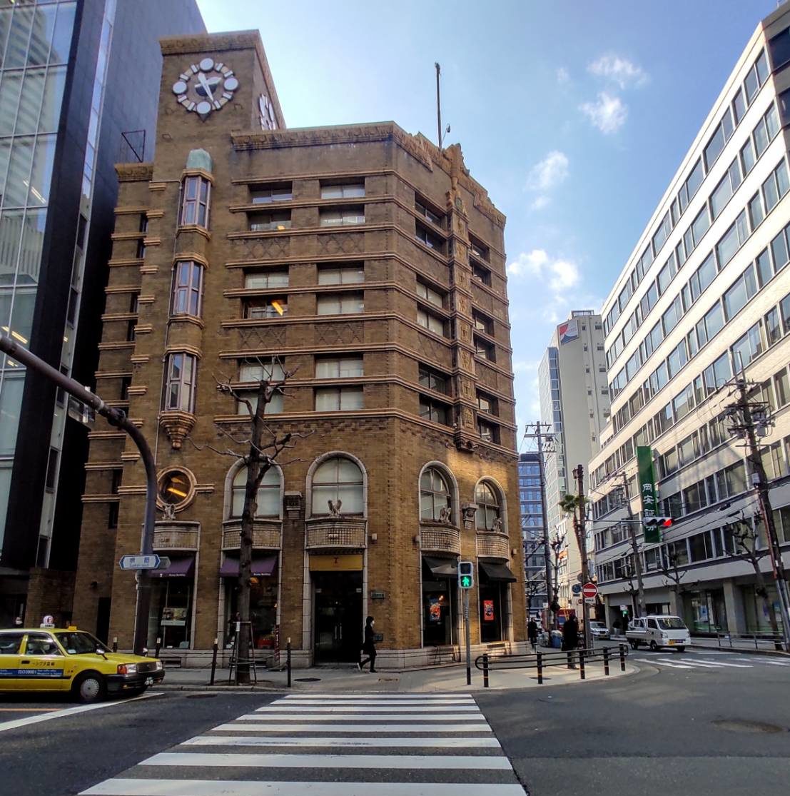 Ikoma building, Japanese architecture from the 1930's, retro architecture Osaka