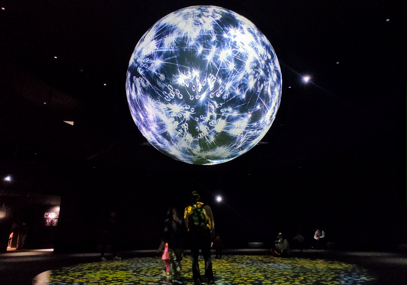 wonder moments light globe, Nifrel aquarium, Osaka Japan
