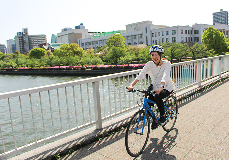 first-time cycling in Osaka