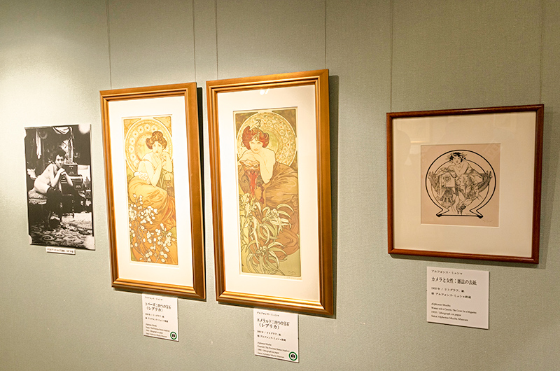 アルフォンス・ミュシャ館のアンニュイをテーマにした大阪モード学園とのコラボ作品