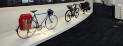 Sakai Bicycle Museum display showing bikes of many different styles from various time periods