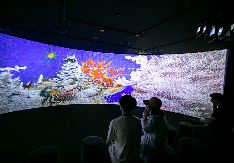 絹谷幸二 天空美術館で体験できる３D映像