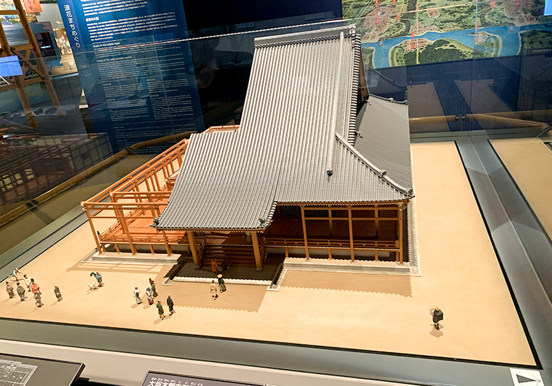 大阪歴史博物館に展示されている本願寺の時代の御影堂
