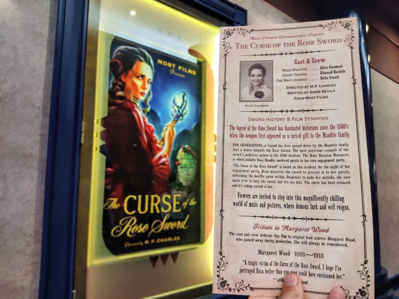 Sherlock Holmes and the curse of the red rose show poster and program