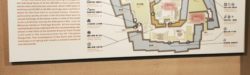 map of powerful family markings on stones used to build osaka castle walls