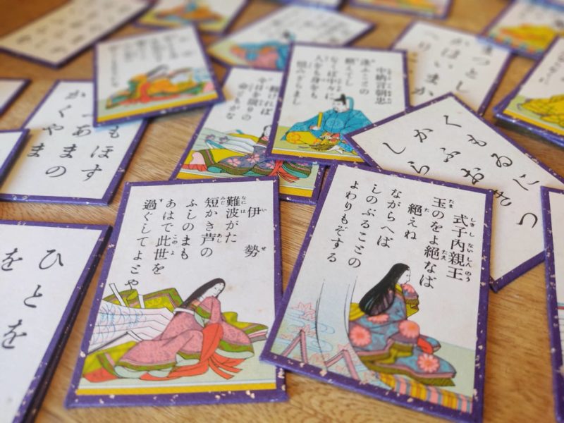 karuta card game for Japanese New Years