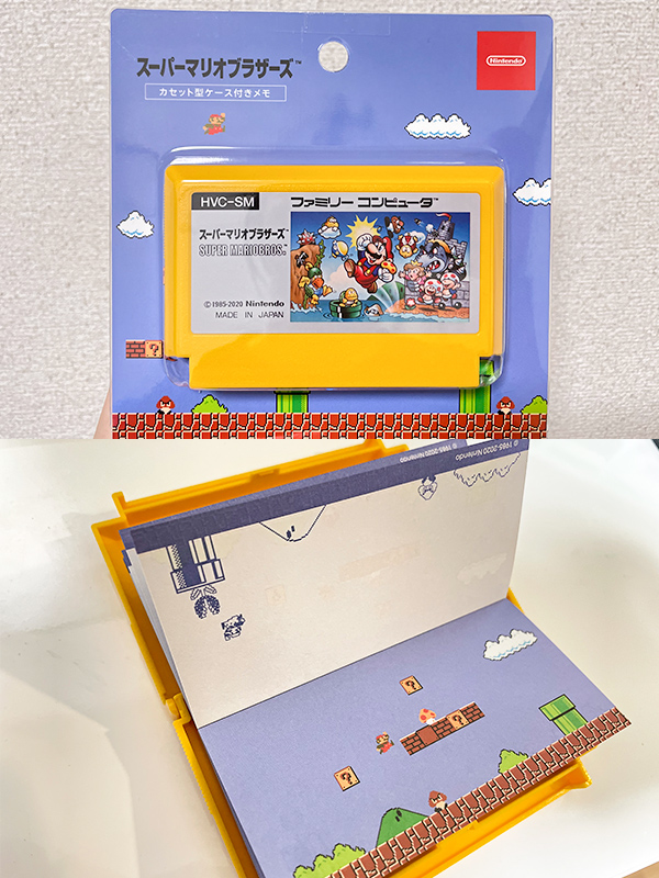 ニンテンドーショップNintendo OSAKAで販売されている「スーパーマリオヒストリー」シリーズのメモパッド