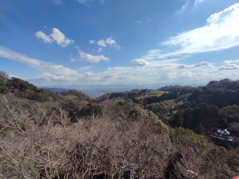 view of Yamato Plain from Shigisan butai deck