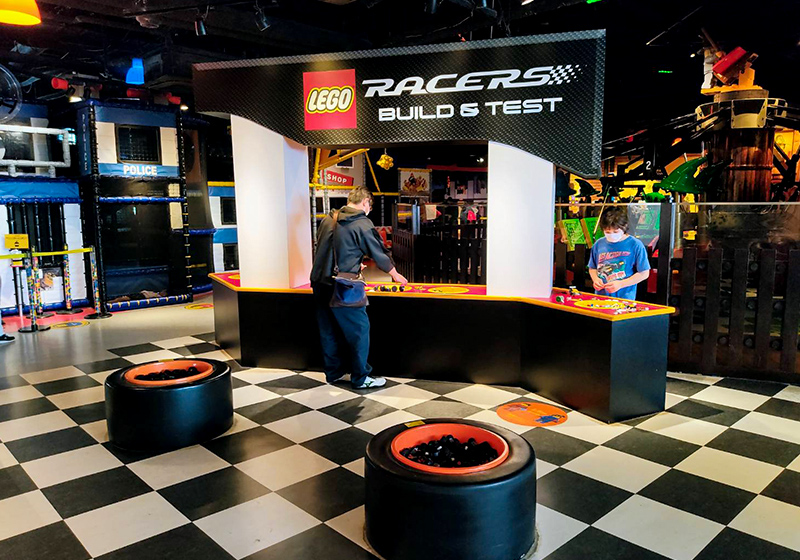 Build & Test car race area at Legoland Discovery Center Osaka