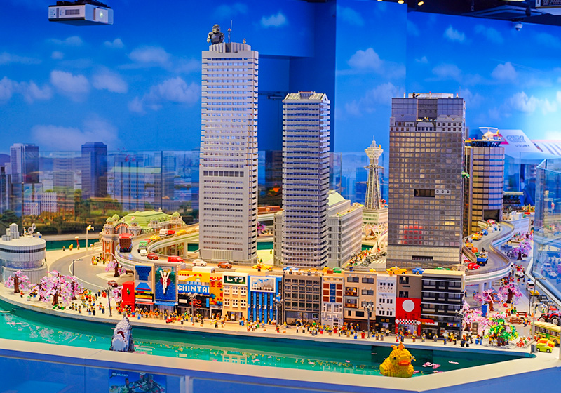 Osaka at daytime in Miniland at Legoland Discovery Center Osaka