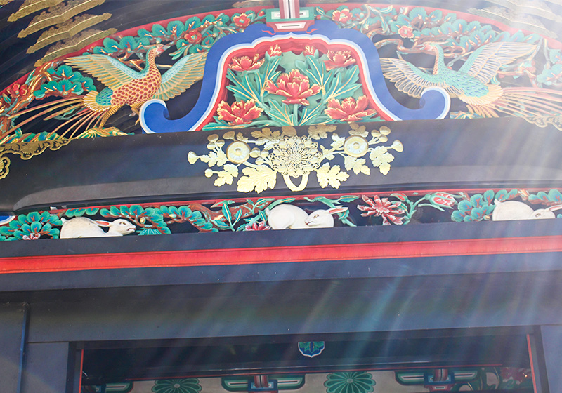 当時の日本の伝統技術の粋が集まったと思われる装飾の数々