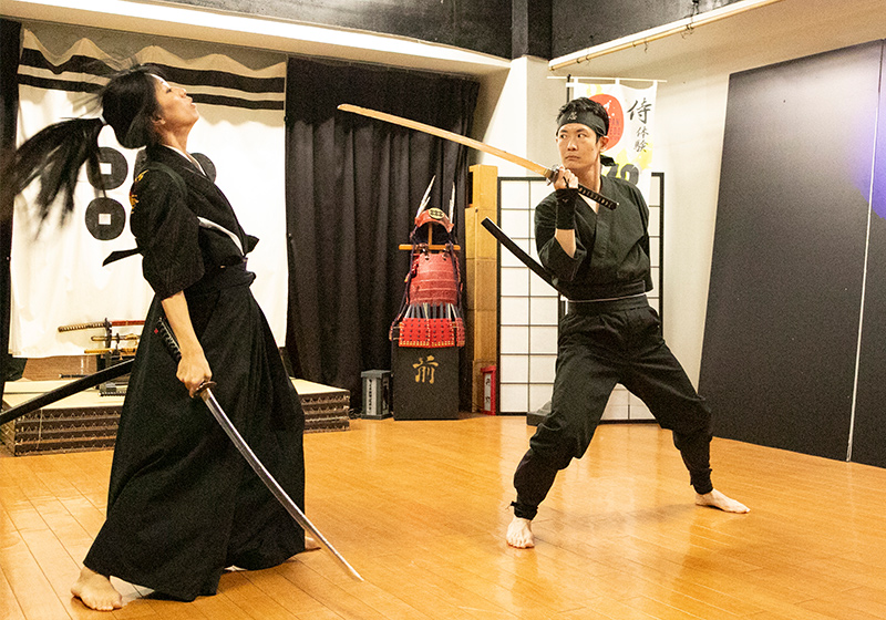 ninja demonstration at the Japan Sword Fighting Association in Osaka