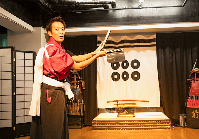 teacher for the samurai experience at the Japan Sword Fighting Association in Osaka