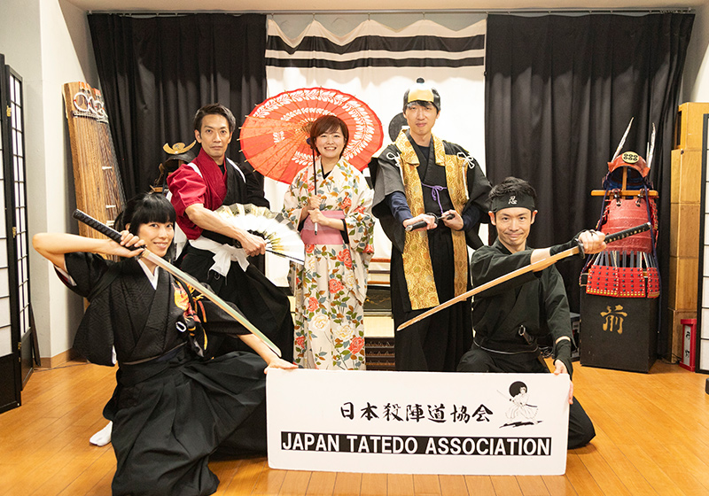 commemorative photo at the Japan Tatedo Association in Osaka