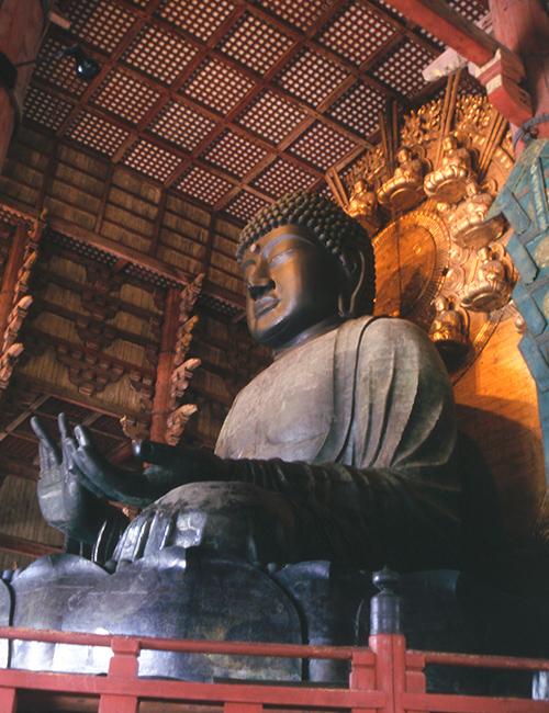 giant Buddha in Nara's Todaiji Temple