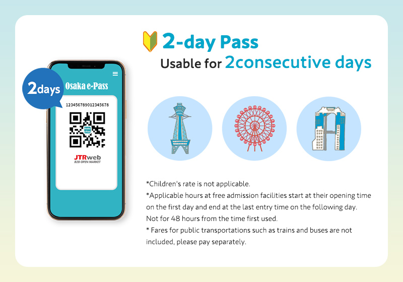 Official Osaka e-Pass website 2-day pass explanation page