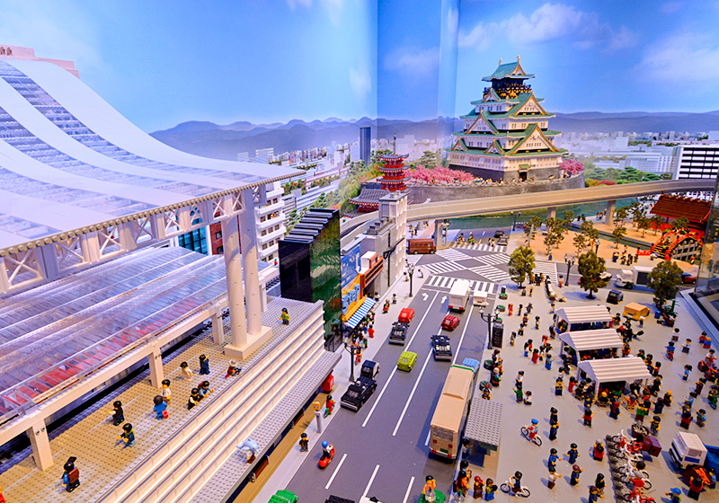 Osaka Station in legos at Legoland Osaka Discovery Center