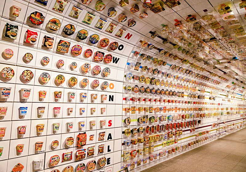 tunnel of ramen at Cup Noodles Museum Osaka