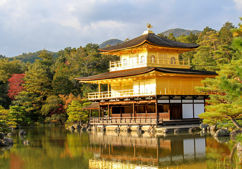 Registered World Heritage Site, Kinkakuji Temple Golden Pavilion