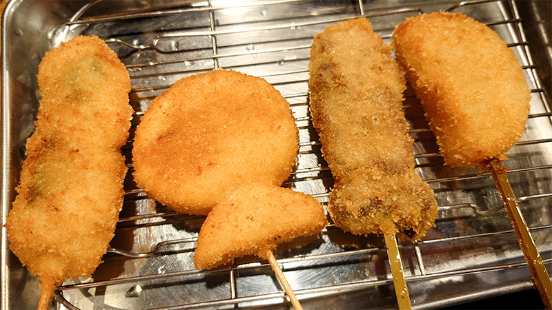 関東でよく食べてられている串揚げ