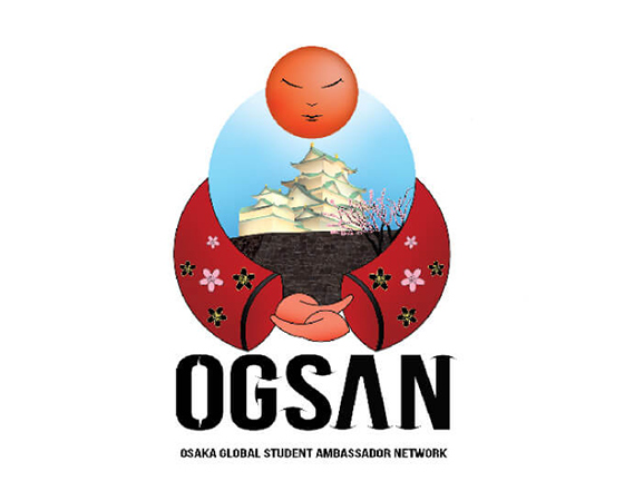 大阪や日本らしさを感じるOsaka Global Student Ambassador Networkのロゴマーク