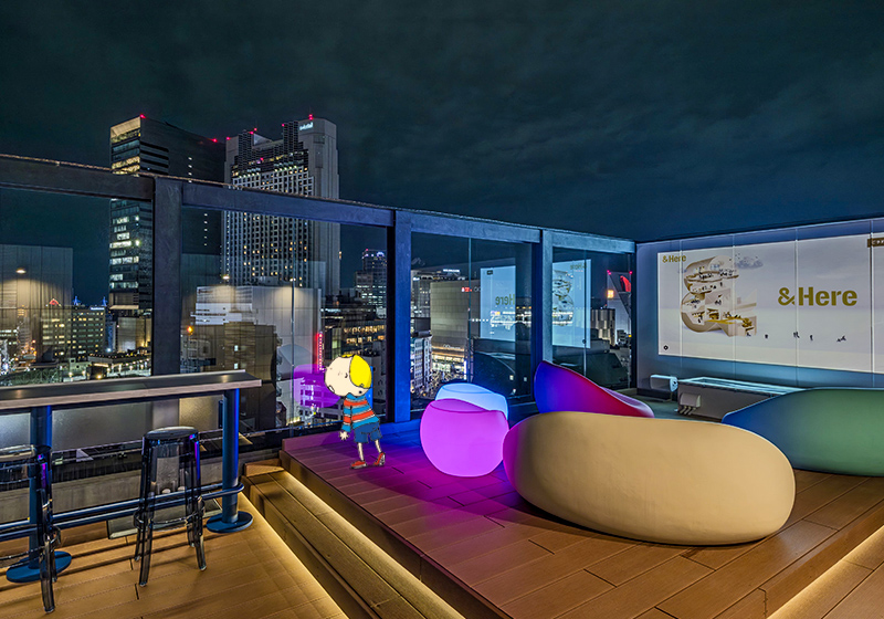 ROOFTOP TERRACEの夜の画像